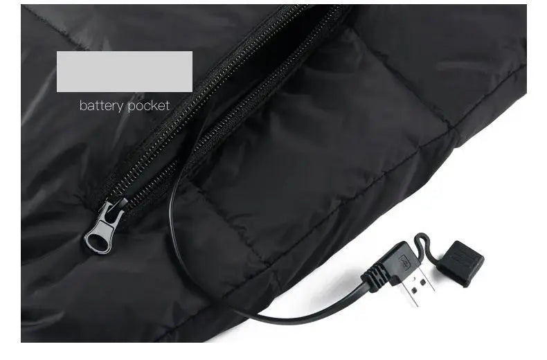 USB Heated Jacket with 9 Zones – Unisex Graphene Heating Vest